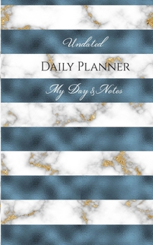 Paperback Undated Daily Planner - My Day & Notes Book