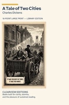 Hardcover A Tale of Two Cities: A Clearview Large Print Edition [Large Print] Book