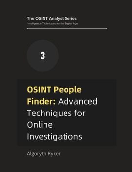Paperback OSINT People Finder: Advanced Techniques for Online Investigations Book