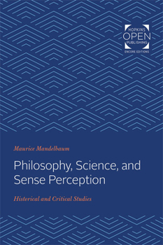 Paperback Philosophy, Science, and Sense Perception: Historical and Critical Studies Book