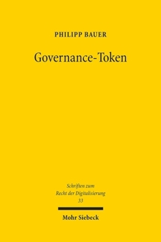 Hardcover Governance-Token: Ein Dezentralisiertes Und Tokenisiertes Mitgliedschaftspapier? [German] Book