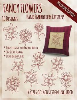 Paperback Fancy Flowers Hand Embroidery Patterns Book