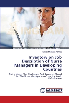 Paperback Inventory on Job Description of Nurse Managers in Developing Countries Book