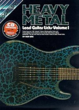 Paperback Heavy Metal Lead Guitar Licks Vol. 1 Bk/CD Book