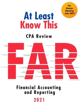 Paperback At Least Know This - CPA Review - 2021 - Financial Accounting and Reporting Book