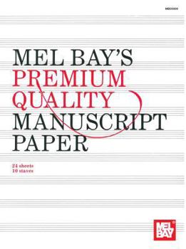 Paperback Premium Quality Manuscript Paper Ten-Stave Quire (24) Book