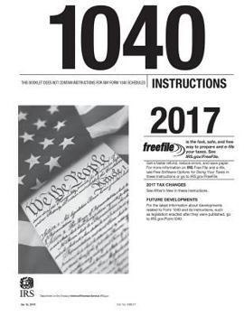 Paperback 1040 Instructions 2017 Book