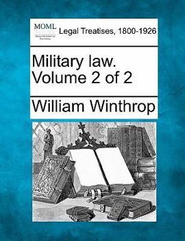 Paperback Military law. Volume 2 of 2 Book