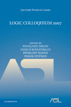 Paperback Logic Colloquium 2007 Book