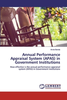 Paperback Annual Performance Appraisal System (APAS) in Government Institutions Book