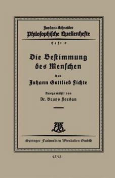 Paperback Die Bestimmung Des Menschen [German] Book