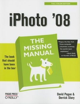 Paperback iPhoto '08: The Missing Manual: The Missing Manual Book