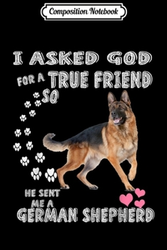 Composition Notebook: German Shepherd Funny Gifts For GSD Dog Lovers  Journal/Notebook Blank Lined Ruled 6x9 100 Pages