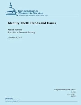 Paperback Identity Theft: Trends and Issues Book