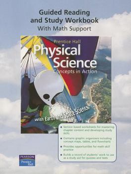 Paperback Physical Science: Concepts in Action, W/ Earth/Space Sci, Guided Reading and Study WB Se 2004 Book
