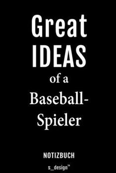 Notizbuch für Baseball-Spieler: Originelle Geschenk-Idee [120 Seiten liniertes blanko Papier] (German Edition)