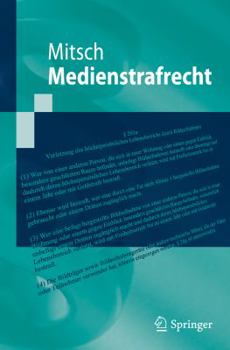 Paperback Medienstrafrecht [German] Book