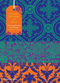 Paperback Floral Patterns of India: 10 Sheets of Wrapping Paper with 12 Gift Tags Book