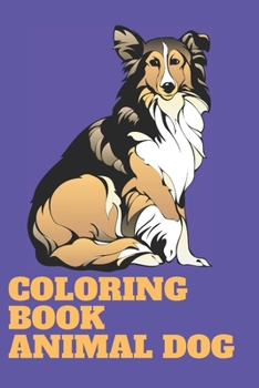 Paperback Coloring book animal dog: 6x9 inch 80page Book