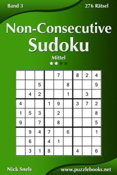 Paperback Non-Consecutive Sudoku - Mittel - Band 3 - 276 Rätsel [German] Book