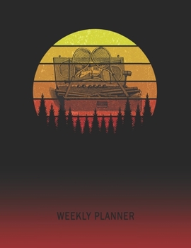 Weekly Planner: Old Tennis Set | 2020 - 2021 | Plan Weeks for 1 Year | Retro Vintage Sunset Cover | January 20 - December 20 | Planning Organizer ... | Plan Days, Set Goals & Get Stuff Done