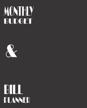 Paperback Monthly Budget and Bill Planner: Budgeting Plan Expense Tracker Bill Organizer Journal Personal Notebook With Large Size and Create Buying and Purchas Book