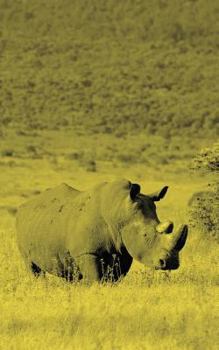 Paperback Alive! white rhino - Yellow duotone - Photo Art Notebooks (5 x 8 series) Book