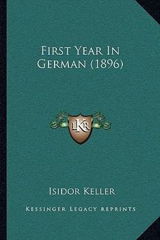 Paperback First Year In German (1896) Book