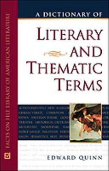 Hardcover A Dictionary of Literary and Thematic Terms Book
