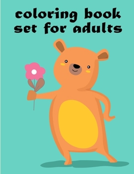 Coloring Book Set For Adults: Easy and Funny Animal Images (Kids gift idea)