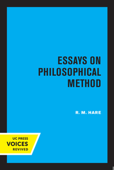 Paperback Essays on Philosophical Method Book