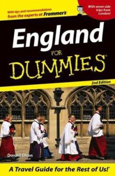 England For Dummies (Dummies Travel) - Book  of the Dummies