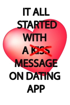 It All Started With A Message On Dating App: Happy Valentines Day Gift For Her_Gift Funny Valentine's Day Gift girlfriend Valentine's Day Gift for Him