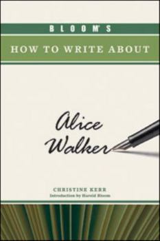 Hardcover Bloom's How to Write about Alice Walker Book