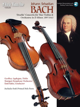 Paperback J.S. Bach - "Double" Concerto in D Minor, BWV1043: Music Minus One Violin Book