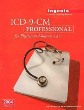 Paperback ICD-9-CM Professional for Physicians, Volumes 1 & 2 - 2004 (Softbound) Book