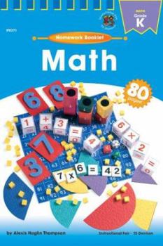 Paperback Homework-Math Grade Kindergarten Book