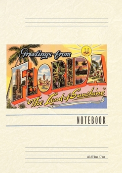 Paperback Vintage Lined Notebook Greetings from Florida, Land of Sunshine Book