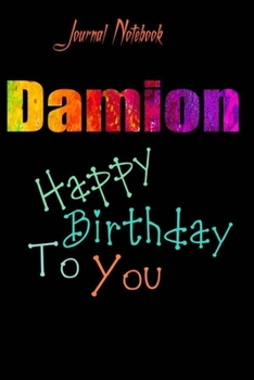 Damion: Happy Birthday To you Sheet 9x6 Inches 120 Pages with bleed - A Great Happy birthday Gift