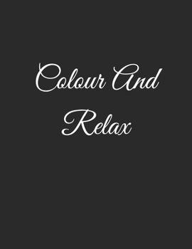 Paperback Colour And Relax Book