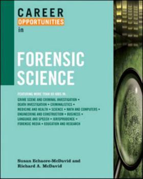 Paperback Career Opportunities in Forensic Science Book