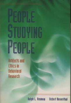 Paperback People Studying People: Artifacts and Ethics in Behavioral Research Book