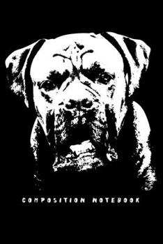 Paperback Composition Notebook: Dog Lovers Boxer Face Boxer Lovers Lined Notebook Journal Diary 6x9 Book