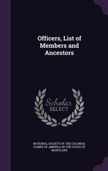 Hardcover Officers, List of Members and Ancestors Book