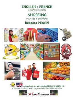 Paperback Anglais / Francais: Courses & Shopping: Version noir & blanc Book
