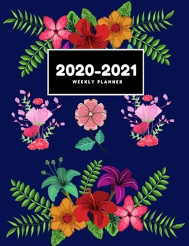 Paperback 2020-2021 Weekly Planner: 2 Year Calendar- 24 Months Agenda Planner-Personal Appointment- 8.5" X 11"- 110 Pages Book