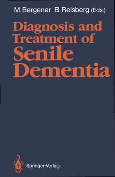 Paperback Diagnosis and Treatment of Senile Dementia Book