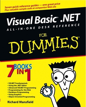Paperback Visual Basic .Net All in One Desk Reference for Dummies Book