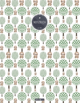 ZMUDACE Notizbuch Kariert: in DIN A4 Softcover - "ZK173 Kinder Baum Natur" -156 leere karierte Seiten mit pers�nlichem Register + Seitenzahlen - Matheheft, Rechenheft, Schulheft, Ingenieurwissenschaft