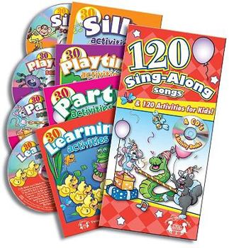 Hardcover 120 Sing Along Songs and 4 Activity Book Set Book